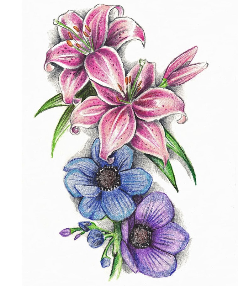 Flower Tattoo Designs - The Body is a Canvas