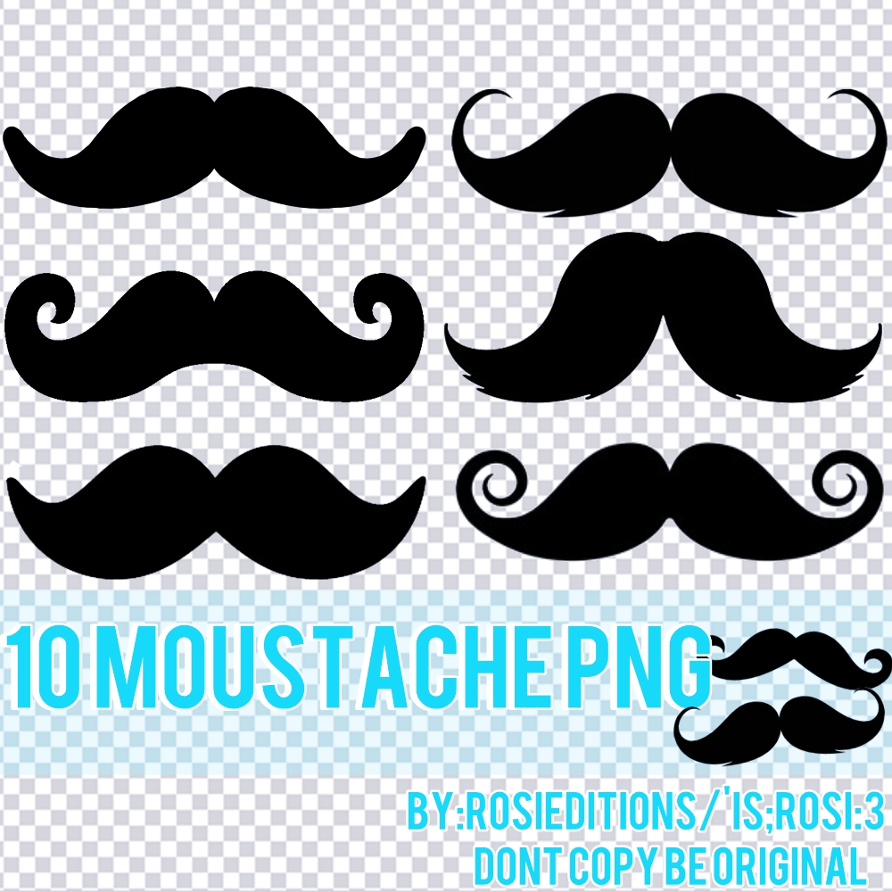 Moustache png by RosiEditions on Clipart library