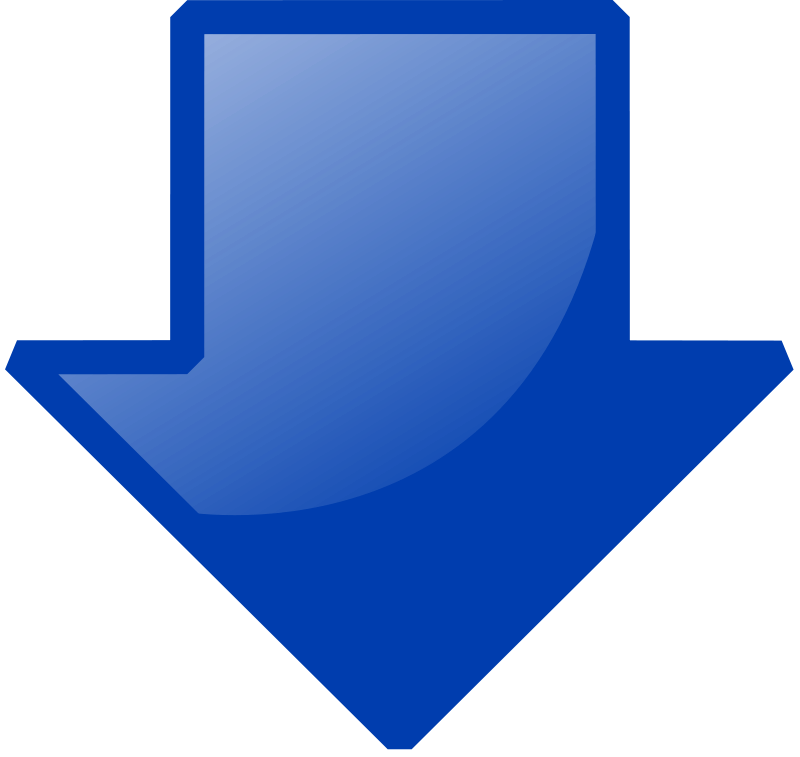 Curved Arrow, Blue Clip Art Download
