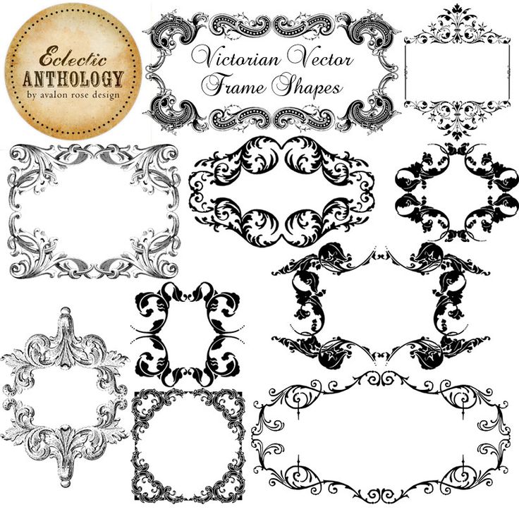 Vector on Clipart library | Vintage Frames, Graphics Fairy and Victorian 