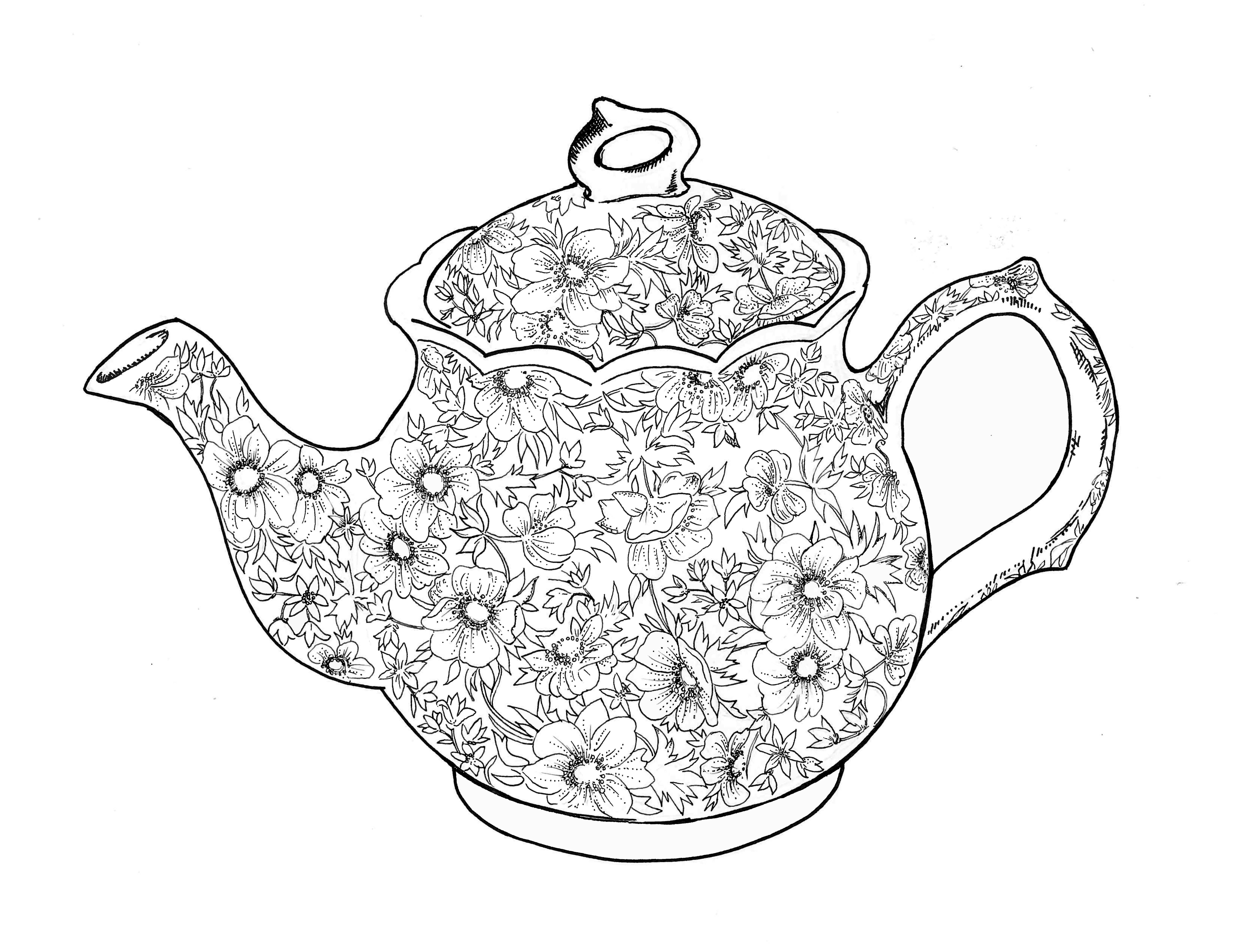 Free Teapot Coloring Book Download Free Teapot Coloring Book Png Images Free Cliparts On Clipart Library