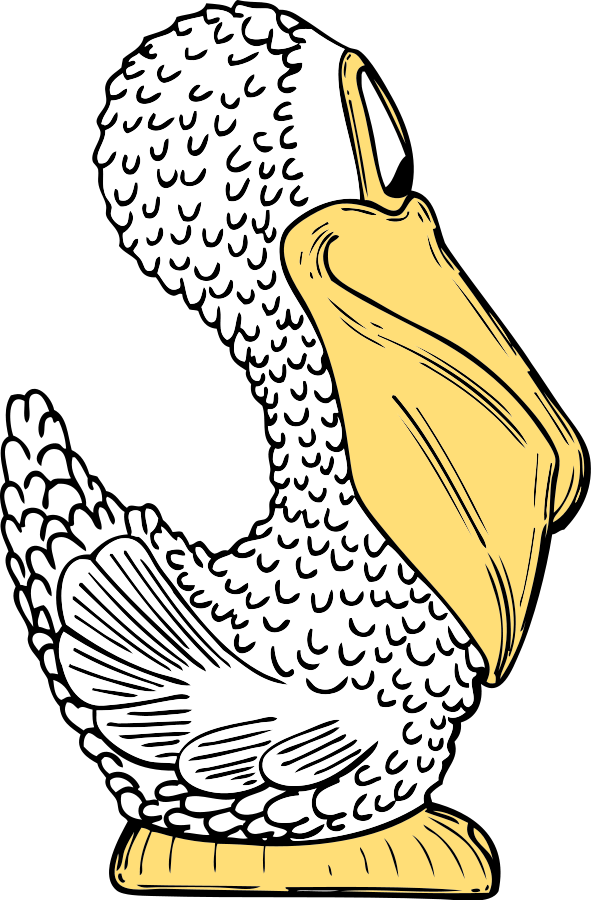 pelicano de lado - Clip Art Library