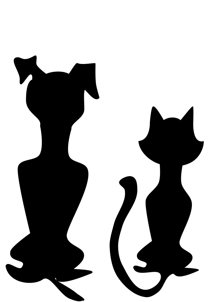Lewis Dots: Free Inkscape Penguin  Cat / Dog Silhouette Images 