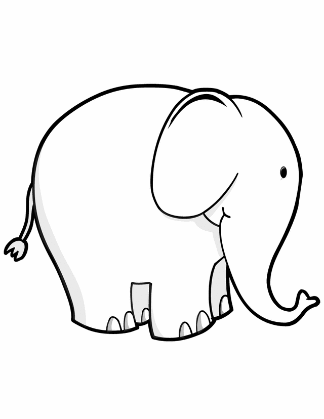 patterned elephant Colouring Pages (page 3)