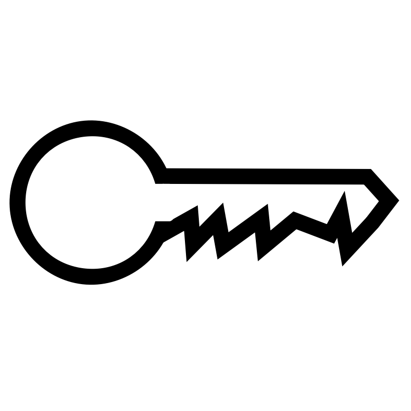 Clipart - Simple key