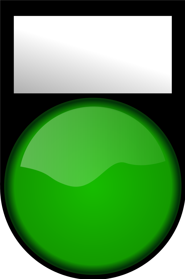 Green Light On - vector Clip Art