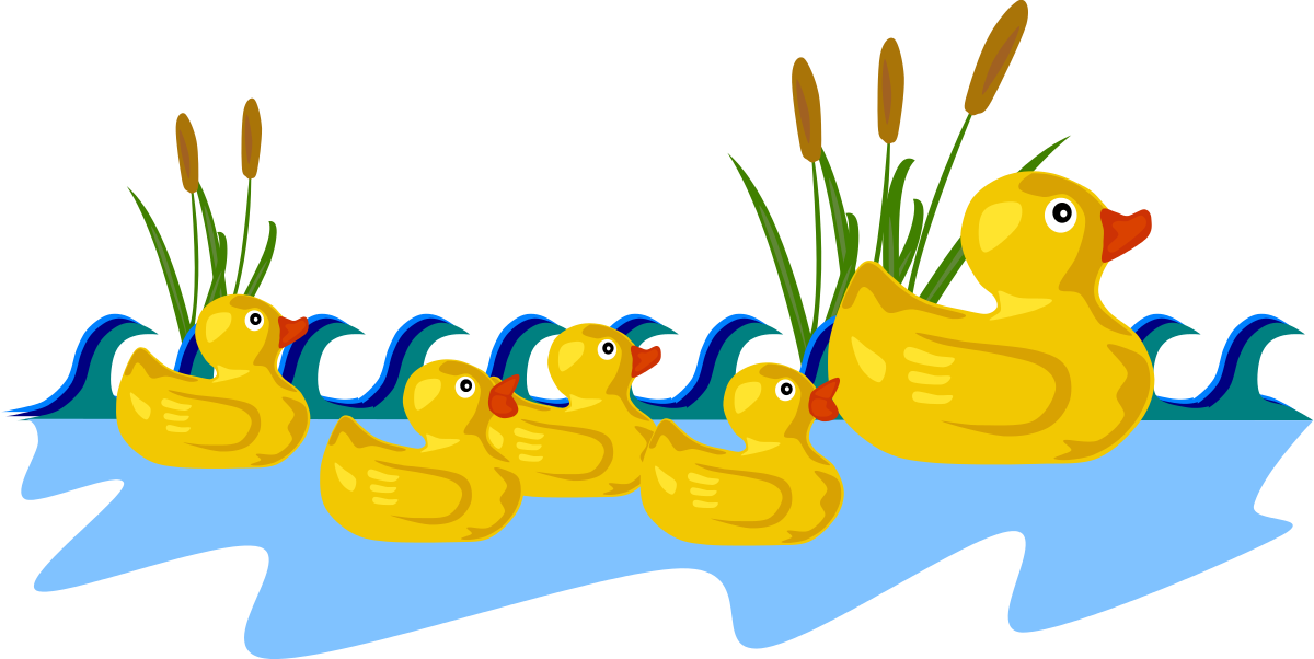Rubber Duck Family Clipart by Gerald G : Animal Cliparts #841 