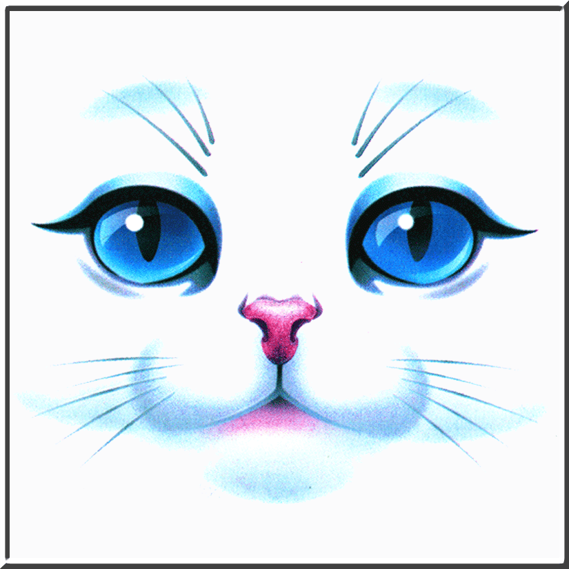 Blue Eyed Kitten Cat Face Womens Shirts s M L XL 2X 3X | eBay