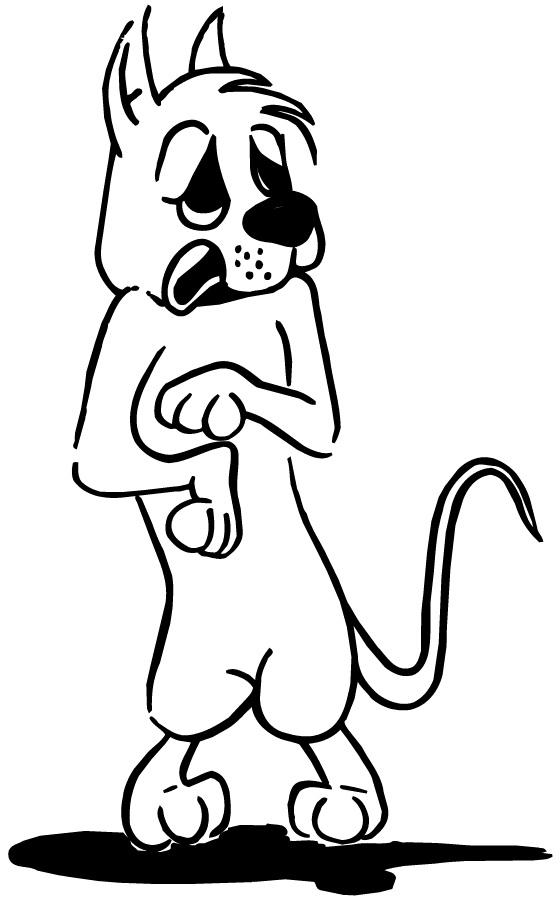 Drawings Of Cartoon Dogs 