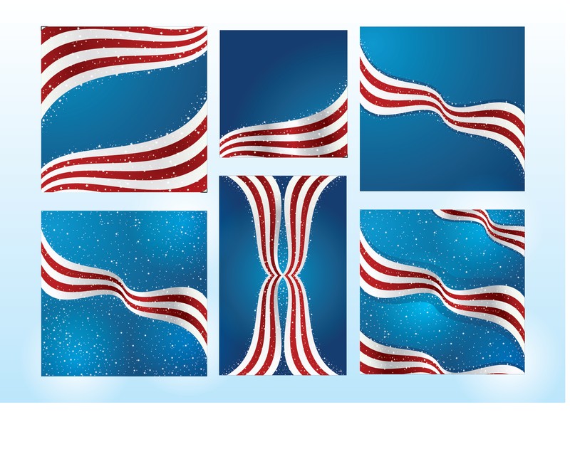 American Flag Vectors | EpsPark.