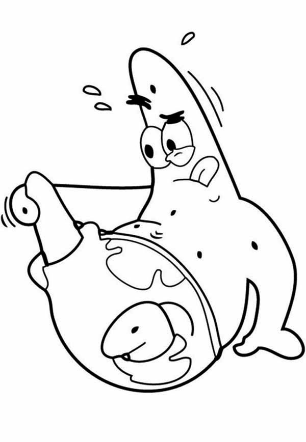 Patrick Star Coloring Page - Free  Printable Coloring Pages For 