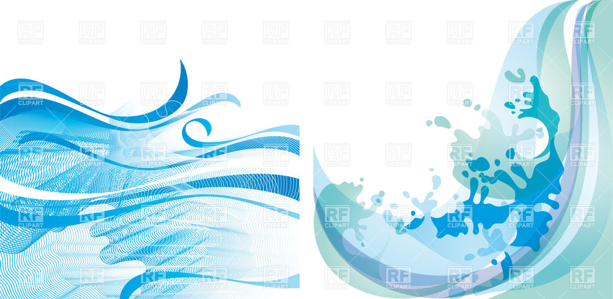 Water splashes background with abstract waves, Backgrounds 