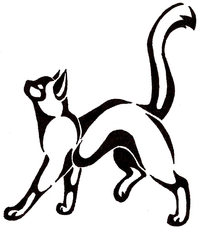 Clipart library: More Like Playful Cat And Feather Tattoo by WildSpiritWolf