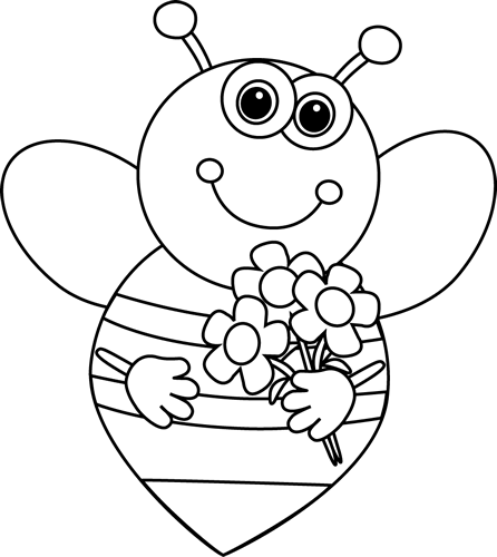 Free Black And White Cartoon Flowers, Download Free Black And White