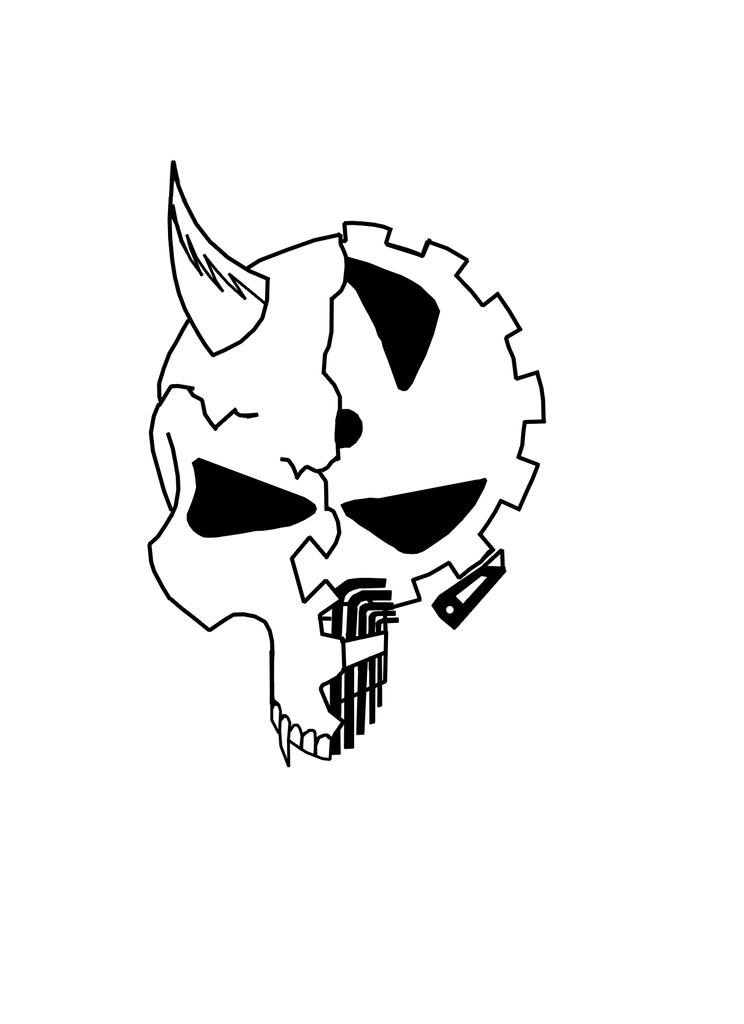 Pin Skull Logo Graphics Code Comments 