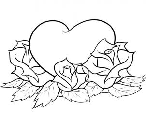 COOL DRAWINGS OF ROSES AND HEARTS | Drawing Tips