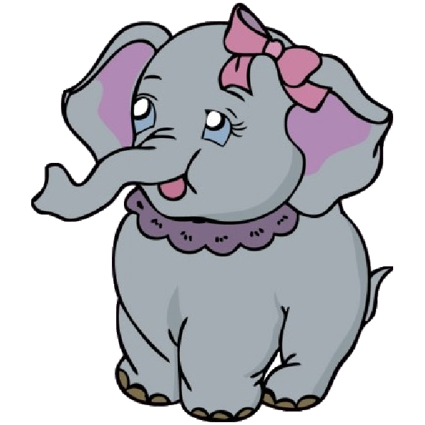 Elephant Cartoon Clip Art: Baby Elephant