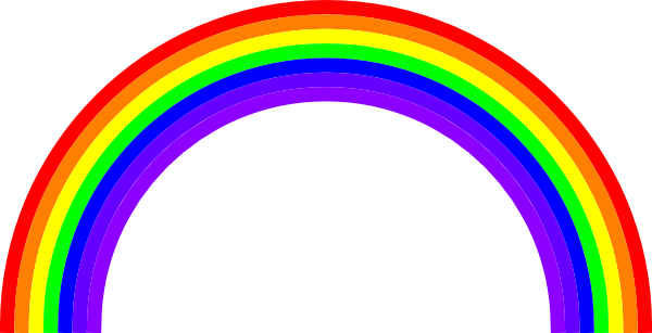 Black And White Rainbow Outline | Clipart library - Free Clipart Images