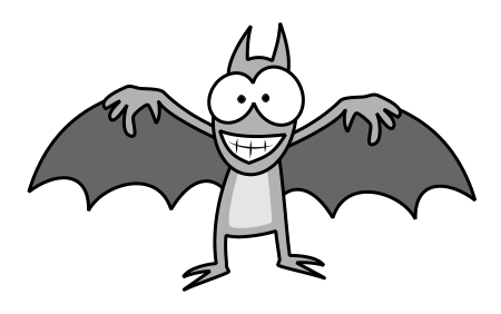 Pix For  Cute Cartoon Black Bat
