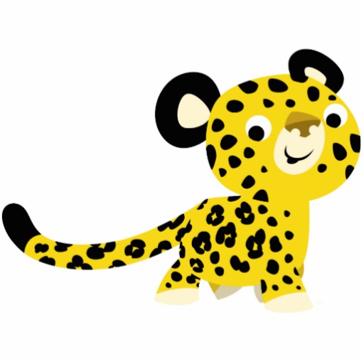 Cute Cartoon Friendly Leopard Photo Sculpture | Zazzle