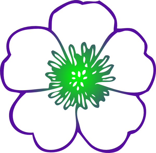 Purple Hibiscus Flower clip art - vector clip art online, royalty 