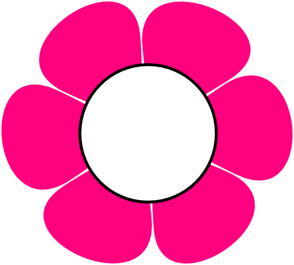 1 Pink Flower clip art - vector clip art online, royalty free 