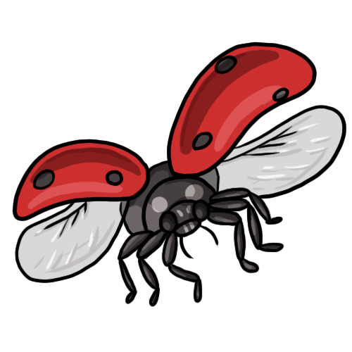 flying ladybug clipart - photo #12