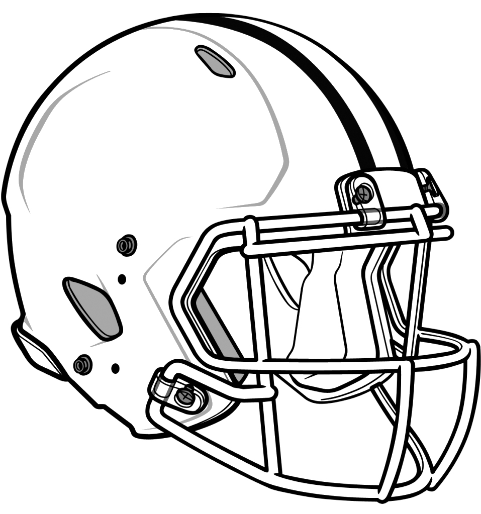 Free printable football helmet