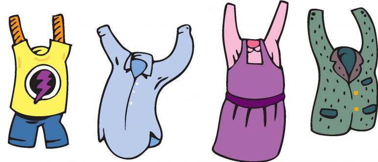 cartoon image of clothing - Clip Art Library