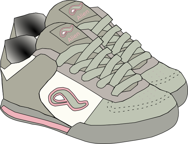 Clothing Shoes Sneakers clip art - vector clip art online, royalty 