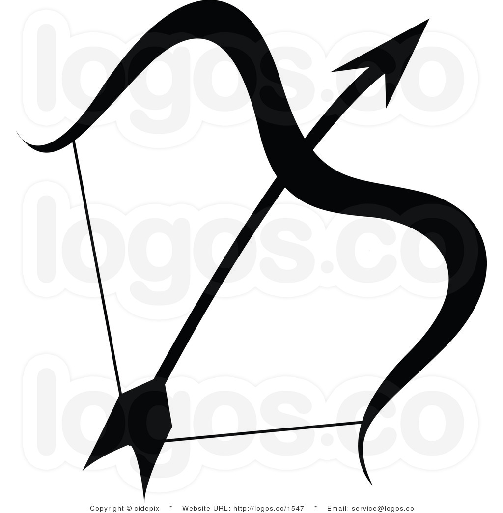 Free Clip Art Bows Royalty Free Vector Black And White Sagittarius 