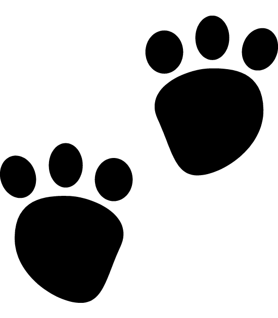 Animated Paw Prints - Clipart library