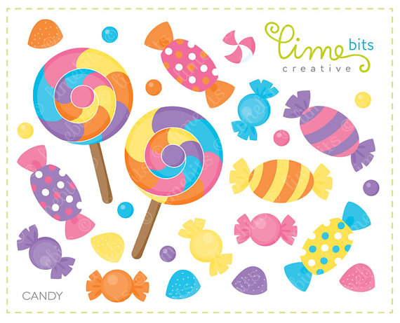 Candy Clip Art by LimeBitsCreative 