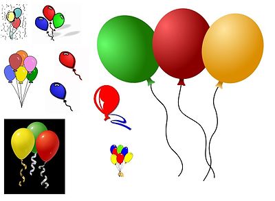 Clipart Of Birthday Balloons - Clipart library