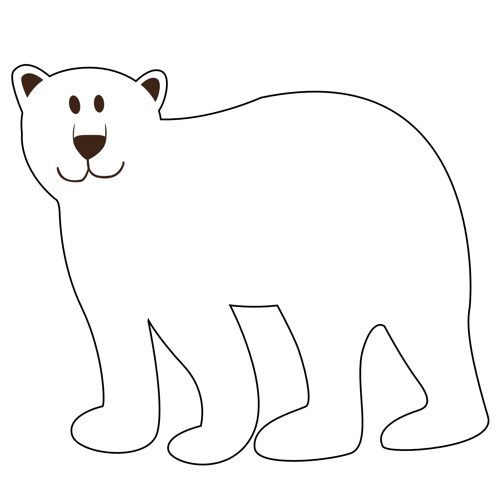 Standing Bear Clipart | Clipart library - Free Clipart Images