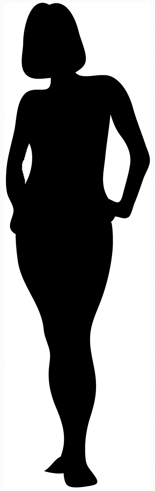 Silhouette Of Pregnant Woman Clipart 