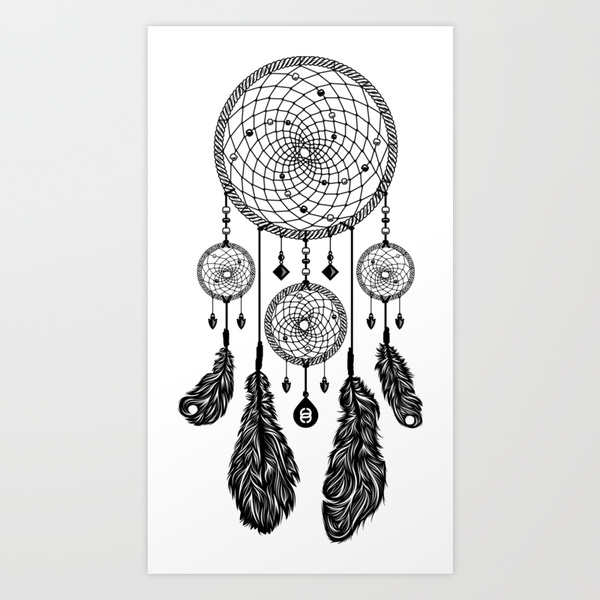 Dream Catcher Black And White Drawing | Tattoos Designs Ideas
