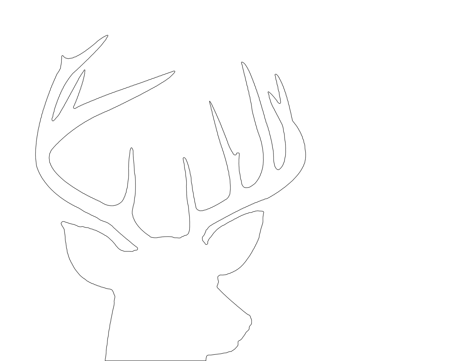 Featured image of post Deer Outline Head : Are you searching for deer head png images or vector?