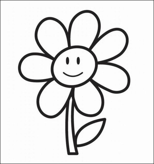 how to draw a flower for kids