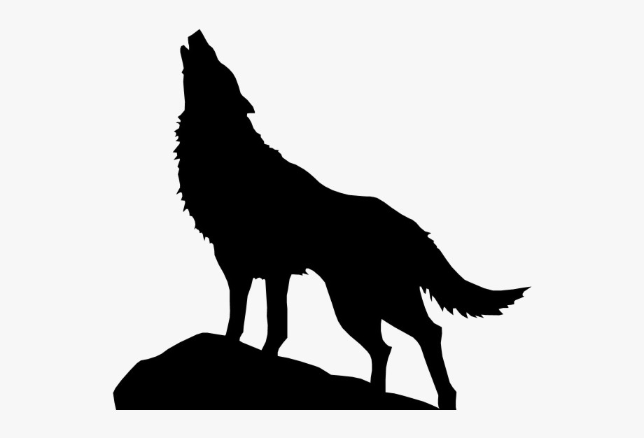 Clipart library: More Collections Like dark wolf howling to black sky 