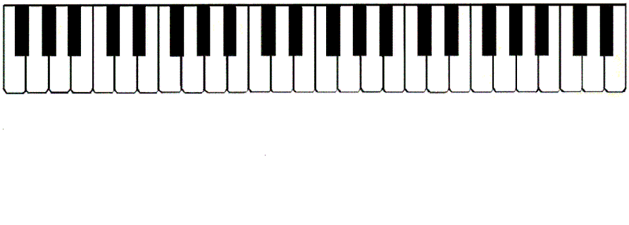 piano black and white keys - Clip Art Library