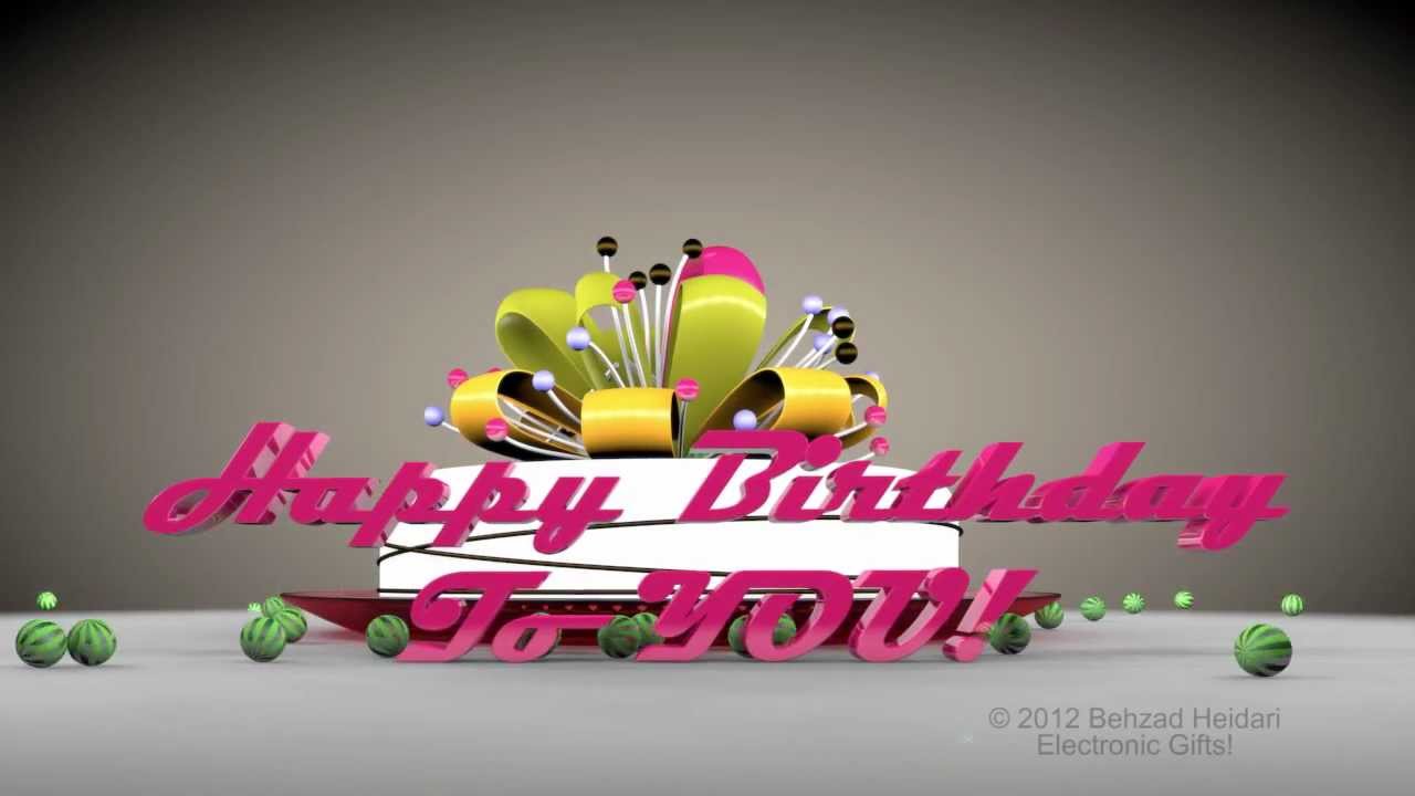 Happy Birthday Wishes Animation Video Clip Art Library
