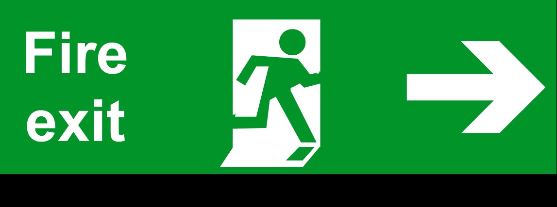 free clipart fire exit - photo #47