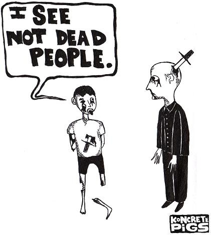 see dead people cartoon - Clip Art Library