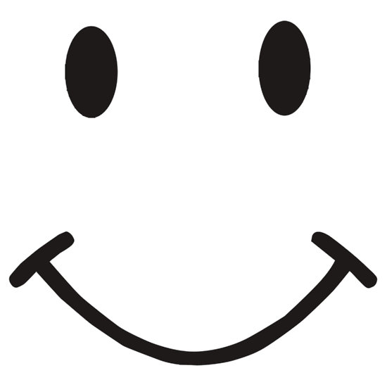 free happy face clipart black and white - photo #37