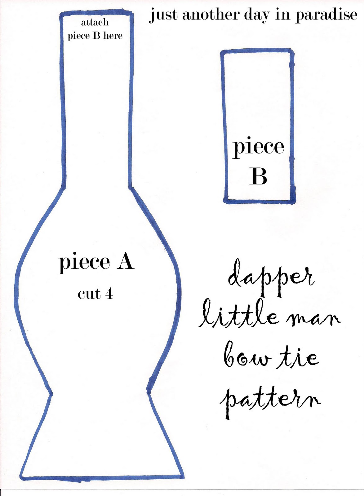 Bow Tie Template Free Printable Templates For Your DIY Projects