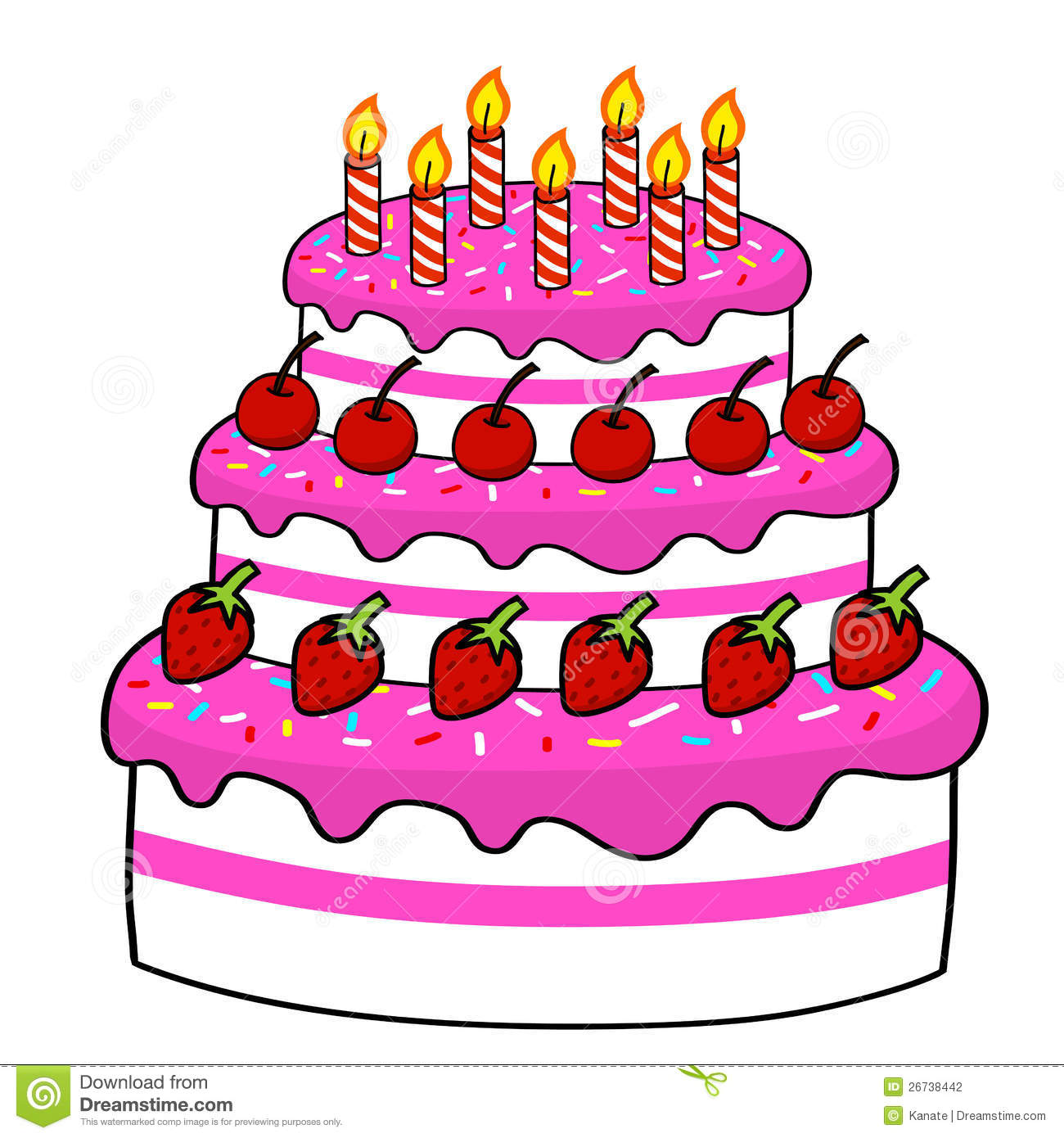 birthday cake image cartoon - Clip Art Library