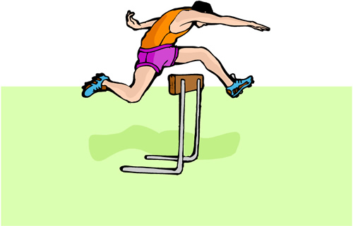 track and field clipart hurdles