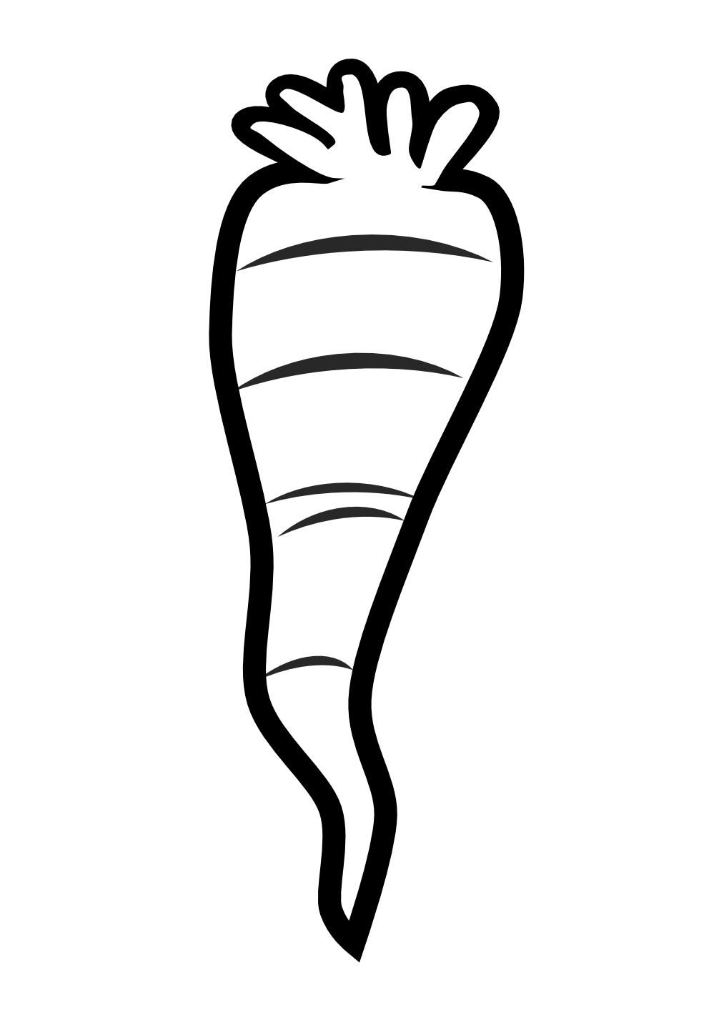 Free Black And White Carrot Clipart, Download Free Black And White