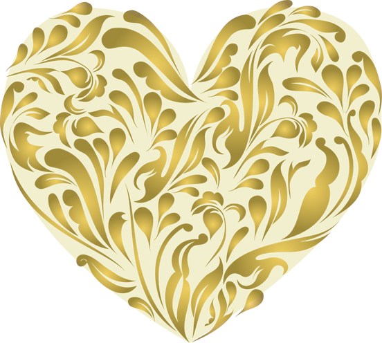 Gold Heart - Clipart library
